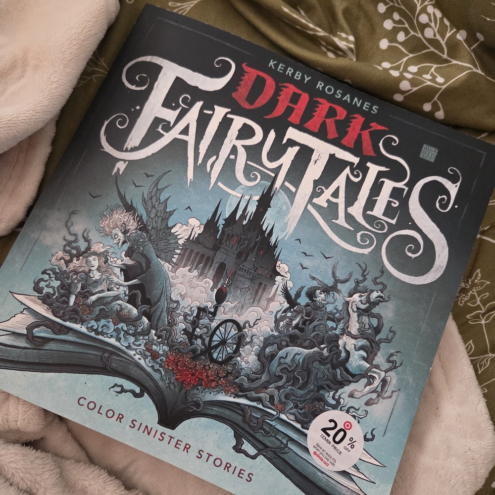 Dark FairyTales Adult Coloring Book by Kerby Rosanes